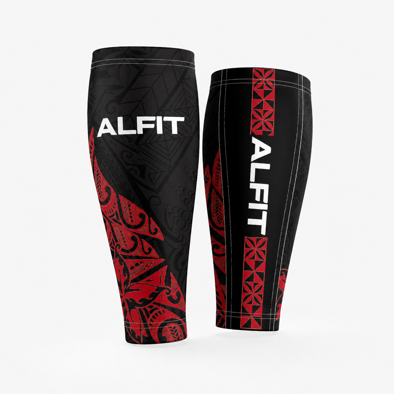 Legacy Calf Sleeve - Black and Red